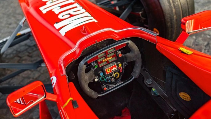 Presto all’asta la Ferrari di F1 di Schumacher: quanto vale