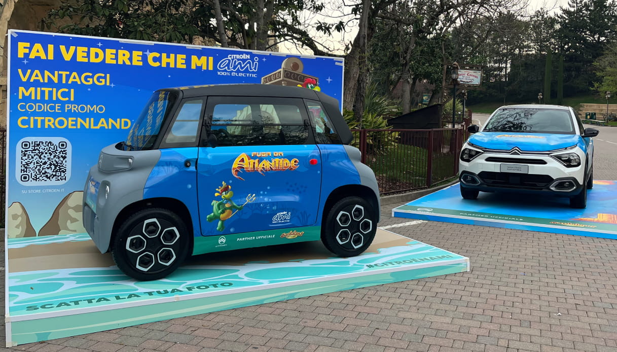 Citroen AMI e C4 X elettrica a Gardaland