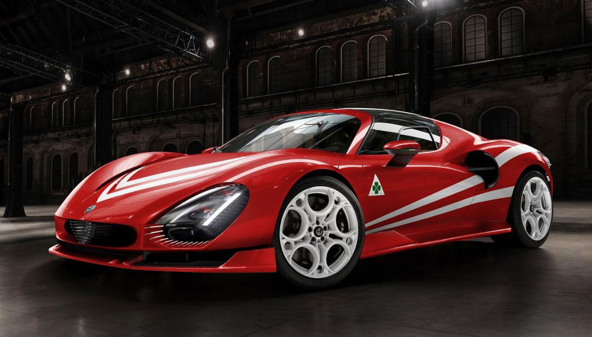 Straordinario rosso per Alfa Romeo 33 Stradale