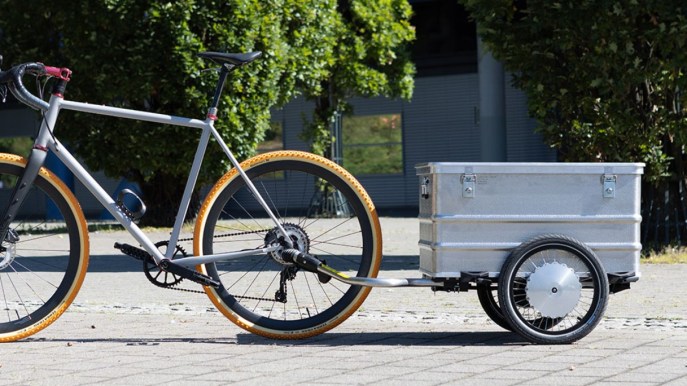 Paxxter, il nuovo e inusuale rimorchio elettrico per biciclette