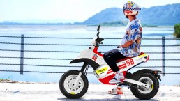 Felo e la moto omaggio a Simoncelli a EICMA 2023