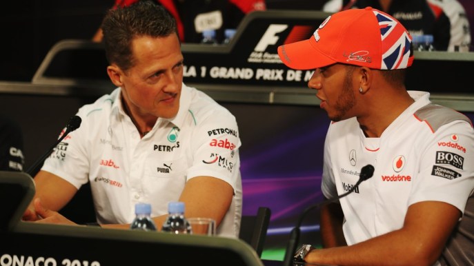Hamilton ammette: in Ferrari anche grazie a Schumacher
