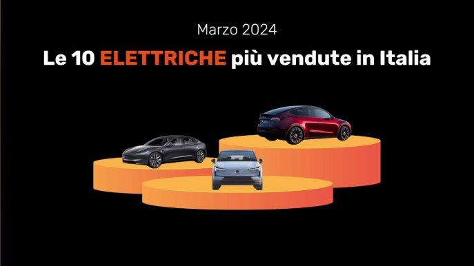 Quali sono le auto elettriche più vendute in Italia a marzo 2024? Ecco la classifica