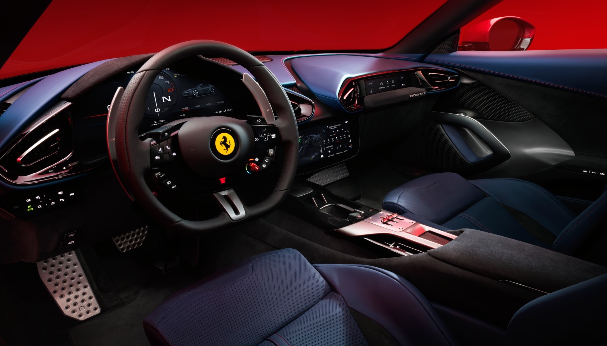 L'abitacolo della nuova Ferrari 12Cilindri